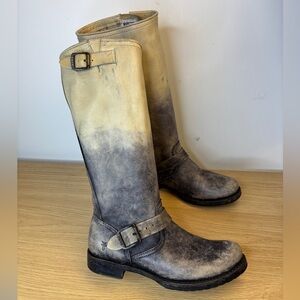 Frye Veronica Stone Slouch Leather Boots Woman’s 8